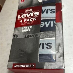 Levi's 4-PK Microfiber Stretch Boxer Briefs LG NWT